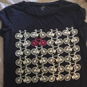 Navy Bicycle Shirt